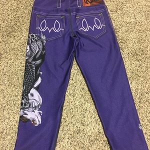 INKnBURN Purple Lust Capris Size 8